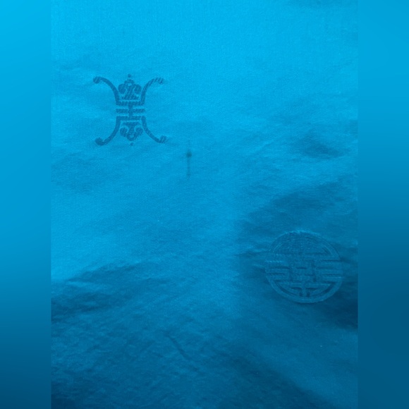 VTG 1960s Mandarin Fashions Aqua Blue Maxi Length Mid Century Cheongsam Dress - Picture 12 of 14